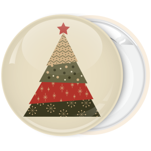 Κονκάρδα Χριστουγέννων Christmas Tree red star