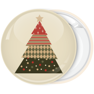 Κονκάρδα Χριστουγέννων Christmas Tree beige star