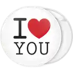 Κλασσική κονκάρδα I Love You λευκή