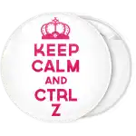 Κονκάρδα Keep calm and ctrl z