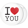 Κλασσική κονκάρδα I Love You λευκή