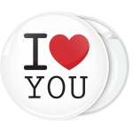 Κλασσική κονκάρδα I Love You λευκή