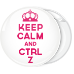 Κονκάρδα Keep calm and ctrl z