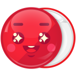 Κόκκινη Χριστουγεννιάτικη Κονκάρδα Smile face