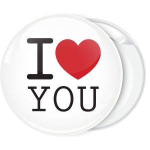 Κλασσική κονκάρδα I Love You λευκή