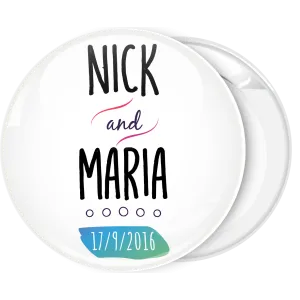 K&omicron;&nu;&kappa;ά&rho;&delta;&alpha; &gamma;ά&mu;&omicron;&upsilon; Save the date names art