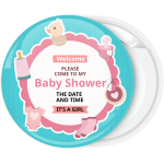 Κονκάρδα πρόσκληση σε baby shower it is a girl