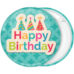 Κονκάρδα γενεθλίων Happy birthday colourful hats