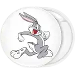 Bugs bunny running badge button