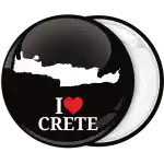 Ι Love Crete badge button