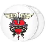 Bon Jovi badge button