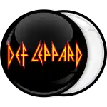 Def Leppard black badge button