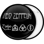 Led Zeppelin badge button