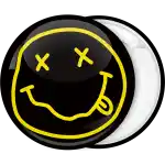 NIRVANA Smile Pin Button Badge Rock