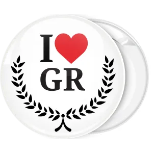 &Tau;&omicron;&upsilon;&rho;&iota;&sigma;&tau;&iota;&kappa;ή &Kappa;&omicron;&nu;&kappa;ά&rho;&delta;&alpha; &Iota; Love GR antique wreath leaves 