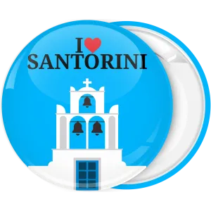 &Tau;&omicron;&upsilon;&rho;&iota;&sigma;&tau;&iota;&kappa;ή &kappa;&omicron;&nu;&kappa;ά&rho;&delta;&alpha; I Love Santorini horizontal