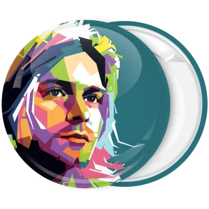 Rock &Kappa;&omicron;&nu;&kappa;ά&rho;&delta;&alpha; Kurt Cobain Art blue