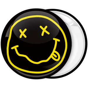 NIRVANA Smile Pin Button Badge Rock