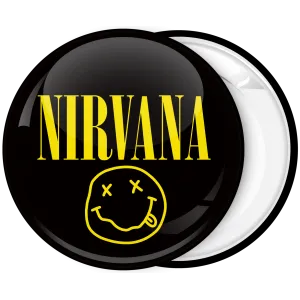 NIRVANA Pin Button Badge Rock Grunge Band Kurt Cobain Dave Grohl Music