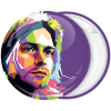 Rock Κονκάρδα Kurt Cobain Art pink