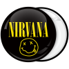NIRVANA Pin Button Badge Rock Grunge Band Kurt Cobain Dave Grohl Music