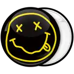 NIRVANA Smile Pin Button Badge Rock