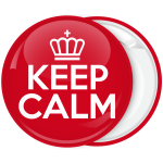 Κονκάρδα Keep Calm κόκκινη