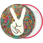 &Kappa;&omicron;&nu;&kappa;ά&rho;&delta;&alpha; hippie style Peace Hand