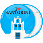 Τουριστική κονκάρδα I Love Santorini horizontal