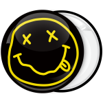 NIRVANA Smile Pin Button Badge Rock