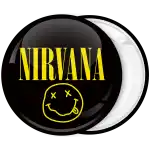 NIRVANA Pin Button Badge Rock Grunge Band Kurt Cobain Dave Grohl Music