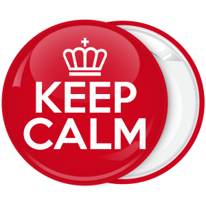 Κονκάρδα Keep Calm κόκκινη