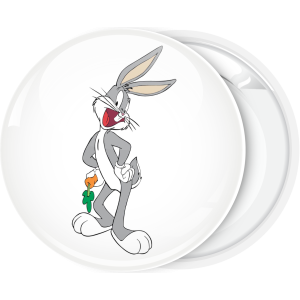 Κονκάρδα Bugs Bunny πόζα με καρότο