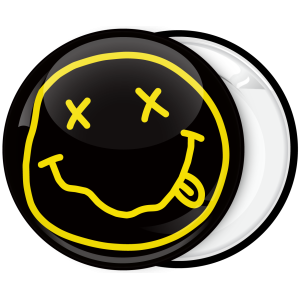 NIRVANA Smile Pin Button Badge Rock