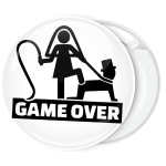 Κονκάρδα για bachelor Game Over λευκή