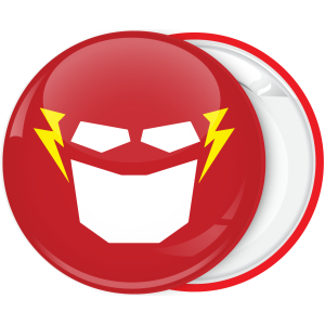 Κονκάρδα Flash μάσκα κόκκινη