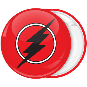 Κονκάρδα Flash αστραπή μαύρη