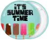 Its summer time blue badge button 