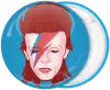 Κονκάρδα David Bowie πρόσωπο αστραπή