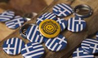 Τουριστικές κονκάρδες Ελληνική σημαία