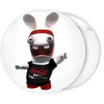 Badge button Rayman Raving Rabbids coca cola