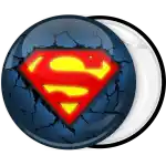 Superman classic badge button broken