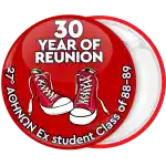 Red Reunion badge button All Star