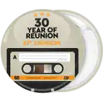 Reunion badge button cassette normal bias EQ