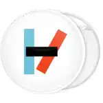 Twenty One Pilots  logo bold badge button