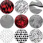 Patterns Twenty One Pilots badge buttons