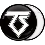 Twisted Sister logo Badge button
