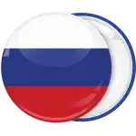 Russian flag badge button