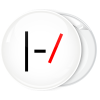 Kονκάρδα Twenty One Pilots logo λευκή