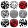 Σετ κονκάρδες patterns Twenty One Pilots